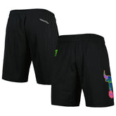 Chicago Bulls Hardwood Classics Color Bomb Energy Shorts Black - NBA