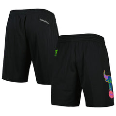 Chicago Bulls Hardwood Classics Color Bomb Energy Shorts Black - NBA