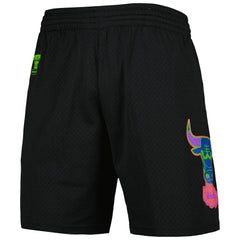 Chicago Bulls Hardwood Classics Color Bomb Energy Shorts Black - NBA