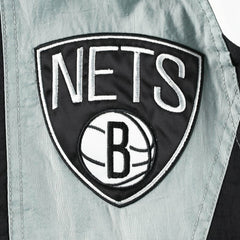 Brooklyn Nets Starter Body Check Raglan Hoodie Half-Zip Jacket Black - NBA