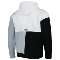 Brooklyn Nets Tommy Jeans Andrew Split Pullover Hoodie White/Black - NBA