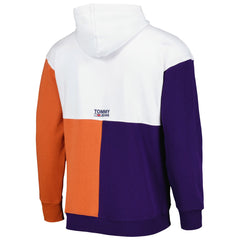 Phoenix Suns Tommy Jeans Andrew Split Pullover Hoodie White/Purple - NBA