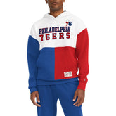 Philadelphia 76ers Tommy Jeans Andrew Split Pullover Hoodie White/Red - NBA