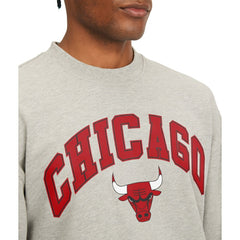 Chicago Bulls Tommy Jeans James Patch Pullover Sweatshirt Gray - NBA