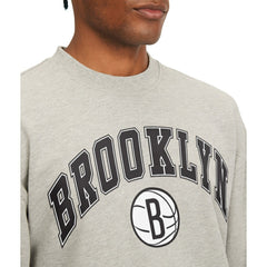Brooklyn Nets Tommy Jeans James Patch Pullover Sweatshirt Gray - NBA