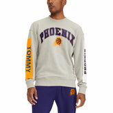 Phoenix Suns Tommy Jeans James Patch Pullover Sweatshirt Gray - NBA