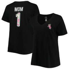 Chicago White Sox Women's Plus Size #1 Mom 2-Hit V-Neck T-Shirt - MLB