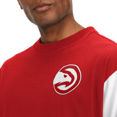 Atlanta Hawks Tommy Jeans Richie Color Block Long Sleeve T-Shirt Red - NBA