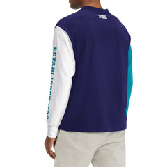 Charlotte Hornets Tommy Jeans Richie Color Block Long Sleeve T-Shirt Purple - NBA