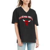 Chicago Bulls Tommy Jeans Women's Ashley V-Neck T-Shirt Black - NBA
