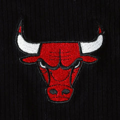 Chicago Bulls Touch Women's End Line Velour Pullover Hoodie Black - NBA