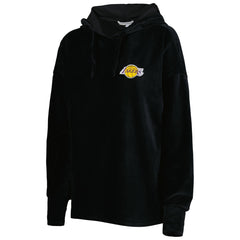 Los Angeles Lakers Touch Women's End Line Velour Pullover Hoodie Black - NBA