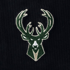 Milwaukee Bucks Touch Women's End Line Velour Pullover Hoodie Black - NBA