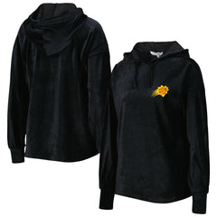 Phoenix Suns Touch Women's End Line Velour Pullover Hoodie Black - NBA