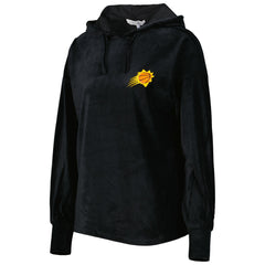 Phoenix Suns Touch Women's End Line Velour Pullover Hoodie Black - NBA