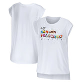San Francisco Giants WEAR by Erin Andrews Women's Greetings From T-Shirt - MLB