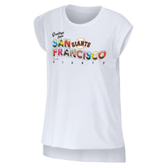 San Francisco Giants WEAR by Erin Andrews Women's Greetings From T-Shirt - MLB