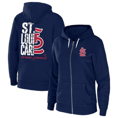 St. Louis Cardinals WEAR by Erin Andrews Women's Sponge Fleece Full-Zip Hoodie - MLB