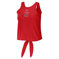 Boston Red Sox WEAR by Erin Andrews Women's Open Back Twist Tie Tank Top - MLB