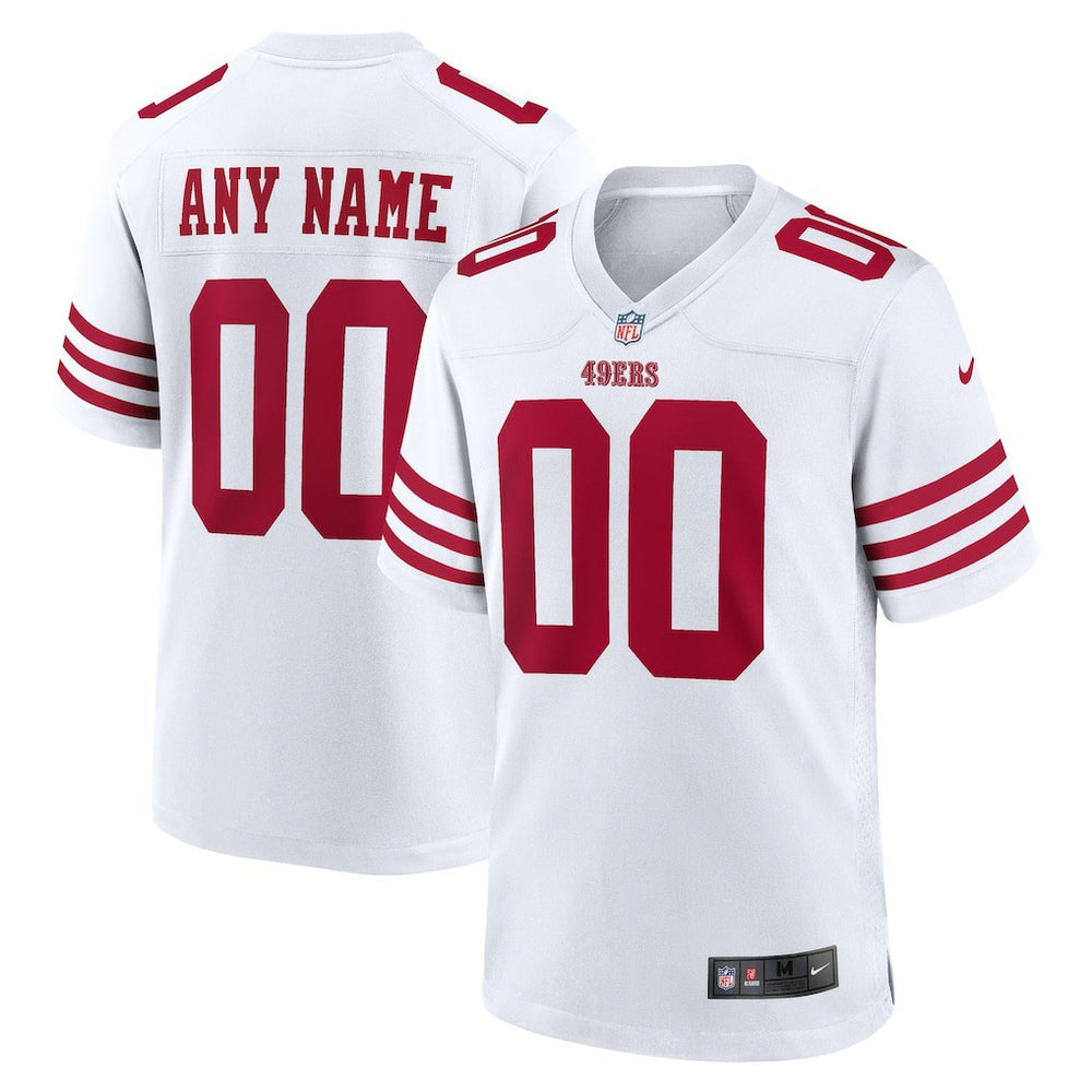 San Francisco 49ers Game Custom Player Jersey White | Nike for Sale