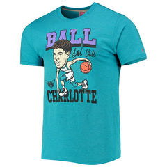 LaMelo Ball Charlotte Hornets Homage Caricature Tri-Blend T-Shirt Heathered Teal - NBA