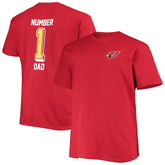 Arizona Cardinals Big & Tall #1 Dad 2-Hit T-Shirt Cardinal | Fanatics