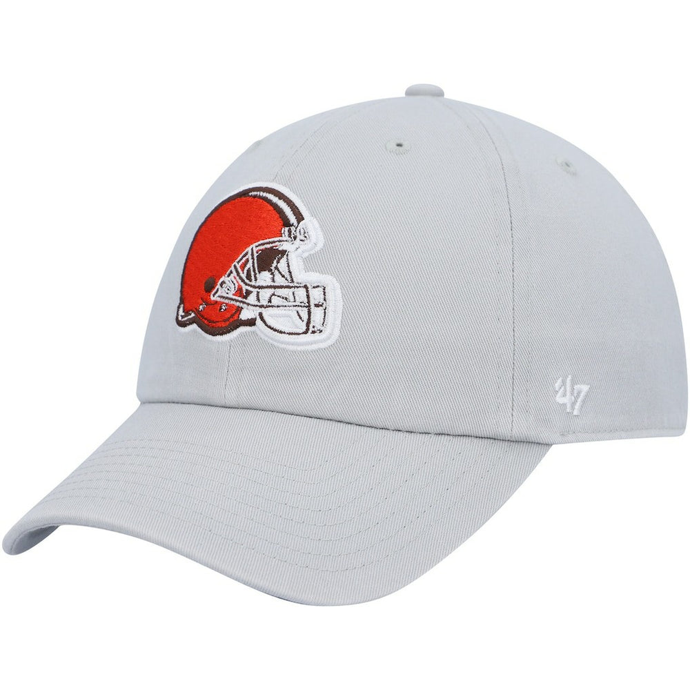 Cleveland Browns '47 Team Clean Up Adjustable Hat Gray | 47 brand