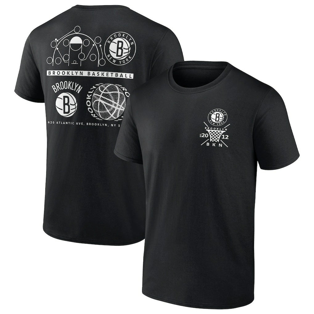 Brooklyn Nets Court Street Collective T-Shirt Black - NBA