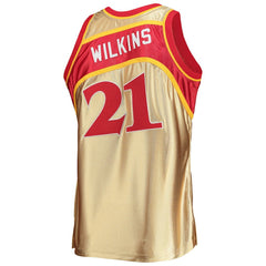 Dominique Wilkins Atlanta Hawks 75th Anniversary 1986/87 Hardwood Classics Swingman Jersey Gold - NBA