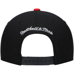 Philadelphia 76ers Hardwood Classics Low Big Face Snapback Hat Black/Red - NBA
