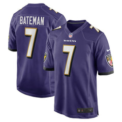 Rashod Bateman Baltimore Ravens Game Player Jersey Purple | Nike for Sale