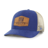 New York Giants '47 Rawhide Trucker Adjustable Hat Royal/Natural | 47 brand