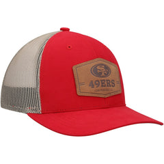 San Francisco 49ers '47 Rawhide Trucker Adjustable Hat Scarlet/Natural | 47 brand