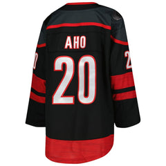 Sebastian Aho Carolina Hurricanes Youth Home Premier Player Jersey - Black - NHL