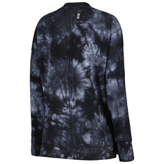 Las Vegas Raiders MSX by Michael Strahan Women's Bailey Tie-Dye Pullover Sweatshirt Black | NFL