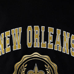 New Orleans Saints Tommy Hilfiger Women's Becca Drop Shoulder Pullover Hoodie Black | NFL