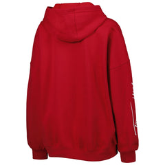 Tampa Bay Buccaneers Tommy Hilfiger Women's Becca Drop Shoulder Pullover Hoodie Red | NFL