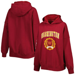Washington Commanders Tommy Hilfiger Women's Becca Drop Shoulder Pullover Hoodie Burgundy | NFL