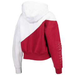 Arizona Cardinals DKNY Sport Women's Bobbi Color Blocked Pullover Hoodie White/Cardinal | NFL