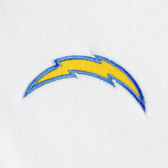 Los Angeles Chargers DKNY Sport Women's Bobbi Color Blocked Pullover Hoodie White/Powder Blue | NFL