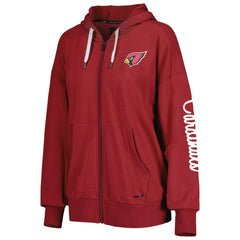 Arizona Cardinals MSX by Michael Strahan Women's Emerson Lightweight Full-Zip Hoodie Cardinal | NFL