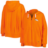 Denver Broncos MSX by Michael Strahan Women's Emerson Lightweight Full-Zip Hoodie Orange | NFL