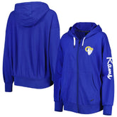 Los Angeles Rams MSX by Michael Strahan Women's Emerson Lightweight Full-Zip Hoodie Royal | NFL
