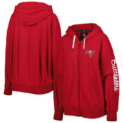 Tampa Bay Buccaneers MSX by Michael Strahan Women's Emerson Lightweight Full-Zip Hoodie Red | NFL