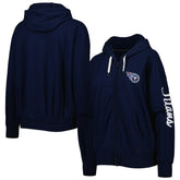 Tennessee Titans MSX by Michael Strahan Women's Emerson Lightweight Full-Zip Hoodie Navy | NFL
