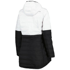 Las Vegas Raiders MSX by Michael Strahan Women's Willow Quilted Hoodie Full-Zip Jacket White/Black | NFL