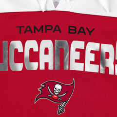 Tampa Bay Buccaneers G-III 4Her by Carl Banks Women's Double Team 3/4-Sleeve Lace-Up T-Shirt Red/White | NFL