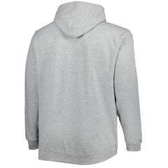 Milwaukee Bucks Big & Tall Heart & Soul Pullover Hoodie Heathered Gray - NBA