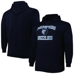 Memphis Grizzlies Big & Tall Heart & Soul Pullover Hoodie Navy - NBA