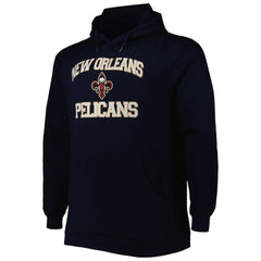 New Orleans Pelicans Big & Tall Heart & Soul Pullover Hoodie Navy - NBA
